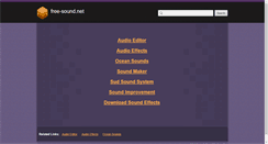 Desktop Screenshot of free-sound.net